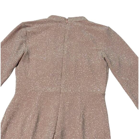 NWT Bebe Jumpsuit - Pink Sparkle - Plunge Neckline Cut-outs - Medium - Picture 12 of 15